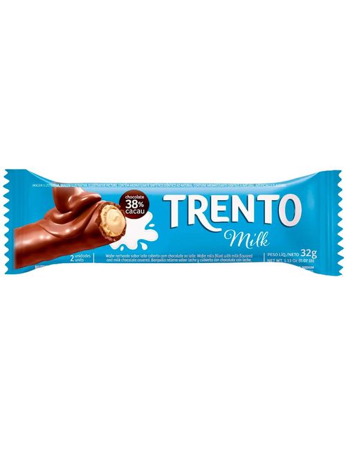 Chocolate Trento Recheio Leite Milk Unidade - Peccin