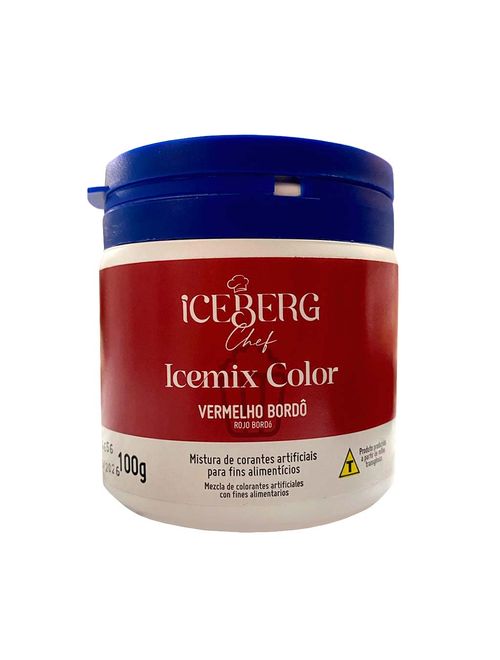 Corante em Pó Vermelho Bordô 100g - Iceberg Chef