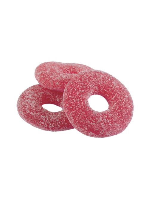 Bala de Gelatina Aros de Morango 90g - Fini