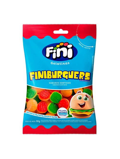 Bala de Gelatina Hamburguer 90g - Fini