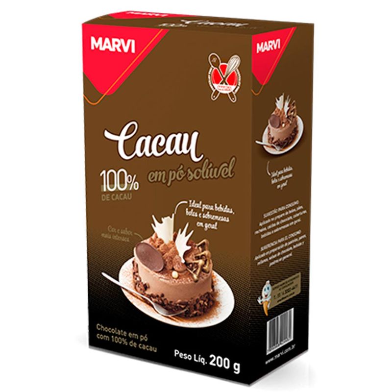 Cacau-em-Po-100--Cacau-200g---Marvi