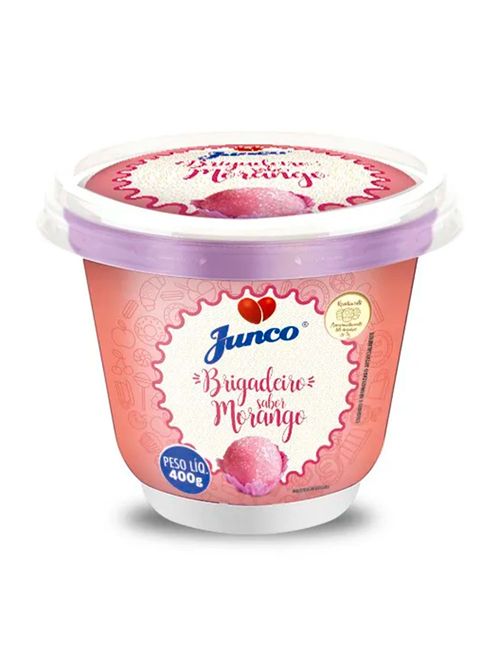 Brigadeiro Sabor Morango Pronto 400g - Junco