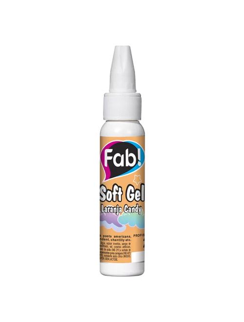 Corante Soft Gel Candy Color 25g Laranja Candy - Fab!