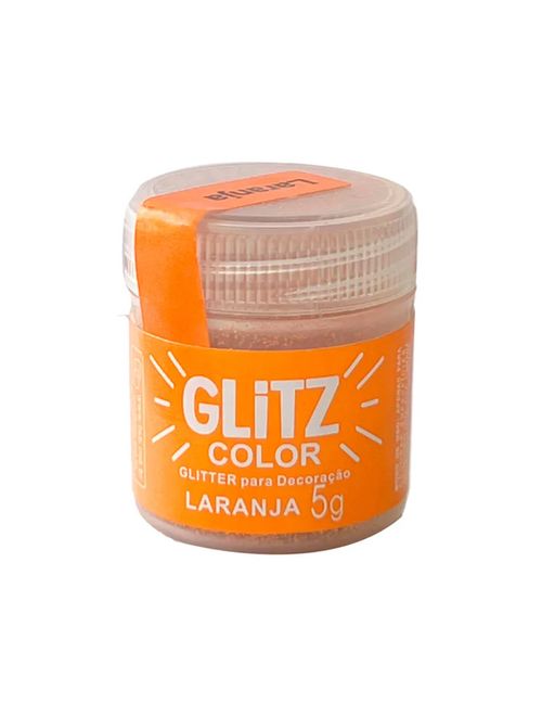 Gliter para Decoração 5g Laranja - Fab!