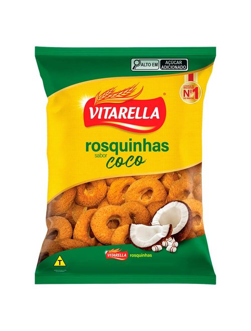 Biscoito Rosquinha Coco 500g - Vitarella