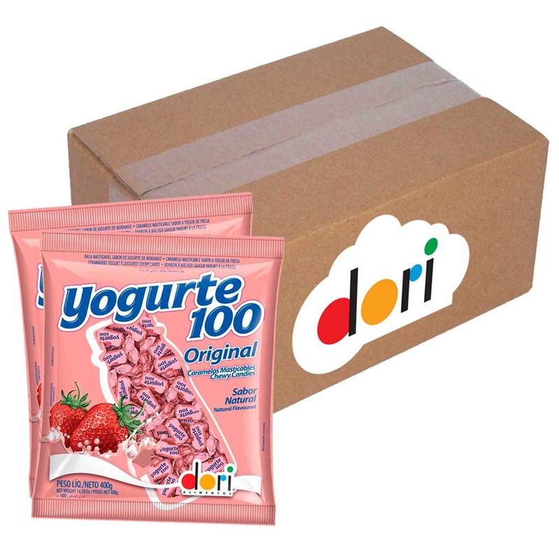 Kit-24-Pacotes-Bala-Yogurte-100-Original-400g---Dori