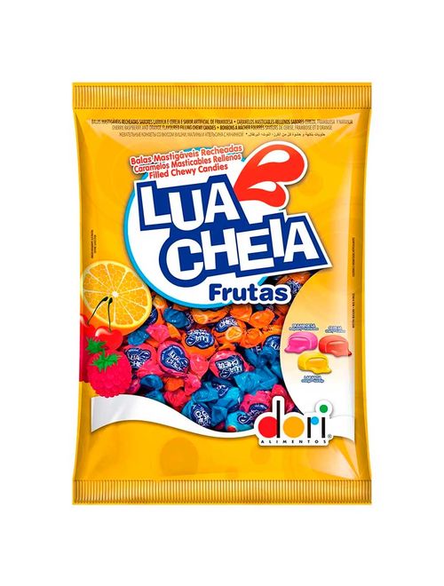 Kit 24 Pacotes Bala Lua Cheia Frutas 400g - Dori