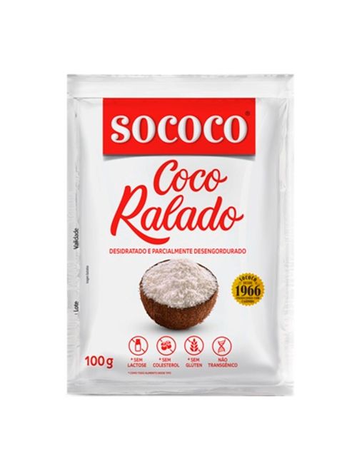 Coco Ralado Seco 100g - Sococo