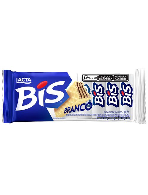 Chocolate Bis Branco Laka c/16 - Lacta