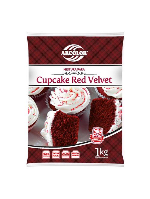 Mistura Cupcake Red Velvet 1kg - Arcolor