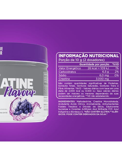 Creatine 100% Sabor Uva 300g - Atlhetica Nutrition
