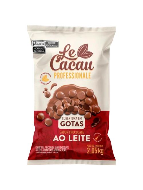 Gotas de Chocolate Fracionado Ao Leite 2,05kg - Le Cacau