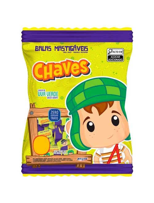 Bala Chaves Uva Verde 600g - Riclan