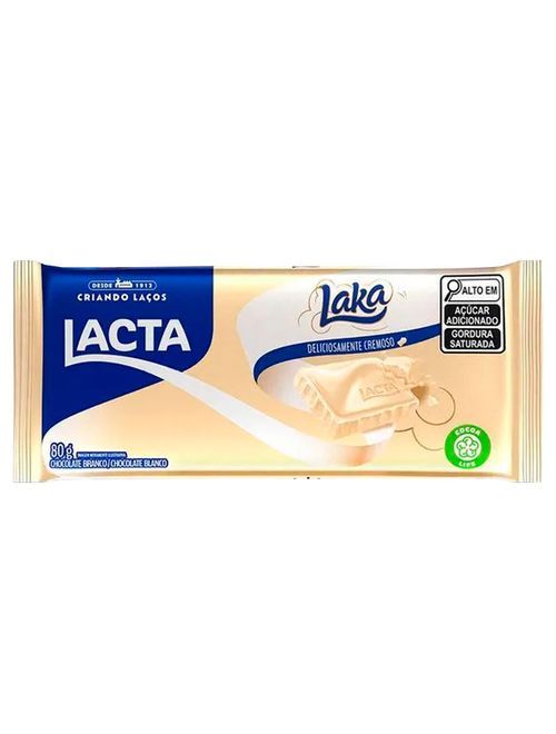 Tablete de Chocolate Laka 80g - Lacta