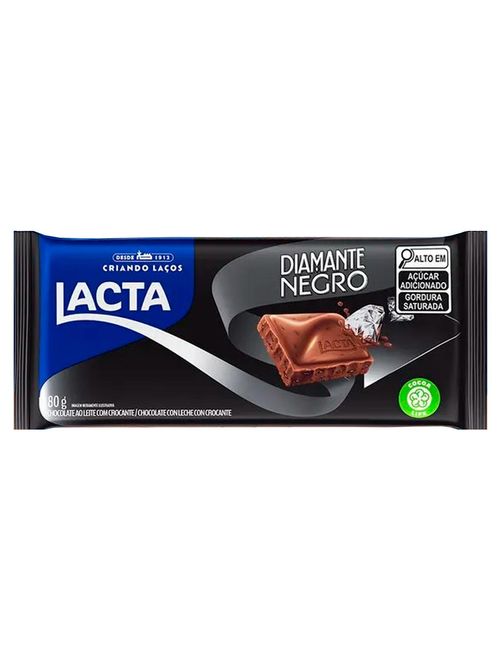 Tablete de Chocolate Diamante Negro 80g - Lacta