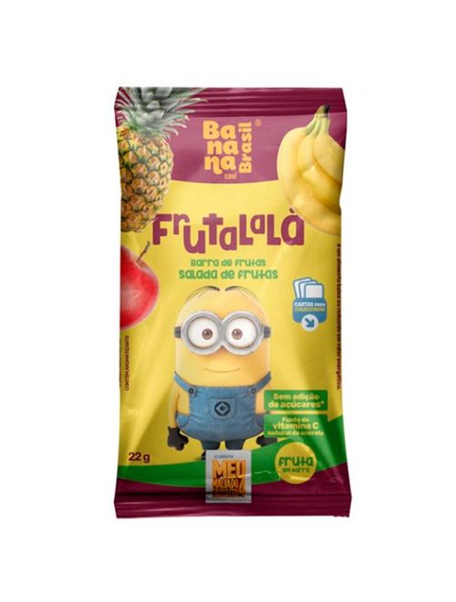 Barra de Frutas Frutalalá Salada de Frutas 22g - Banana Brasil