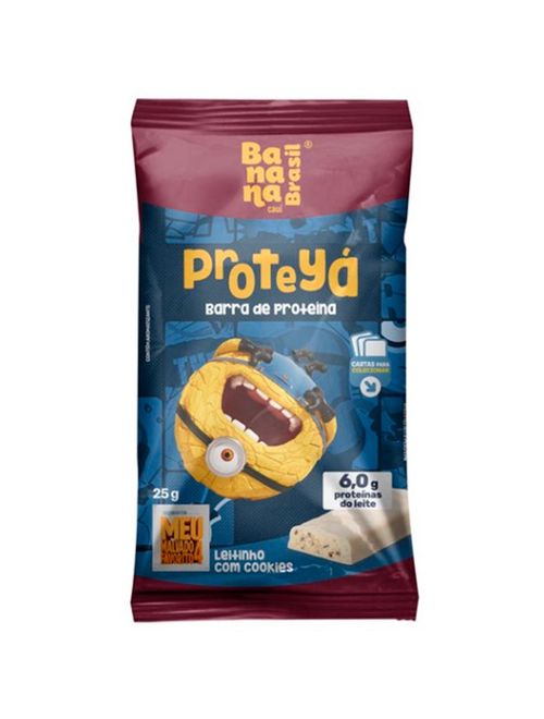 Barra de Proteínas Proteyá Leitinho e Cookies 25g - Banana Brasil