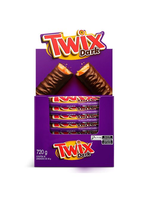 Chocolate Twix Dark 40g c/18 - Mars