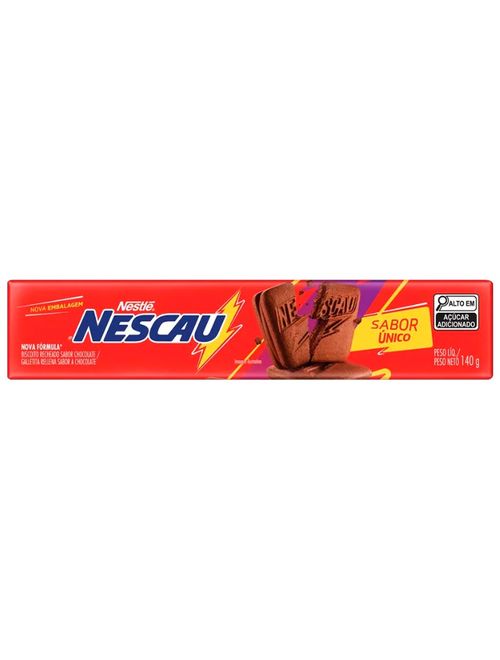 Biscoito Recheado Nescau 140g - Nestlé