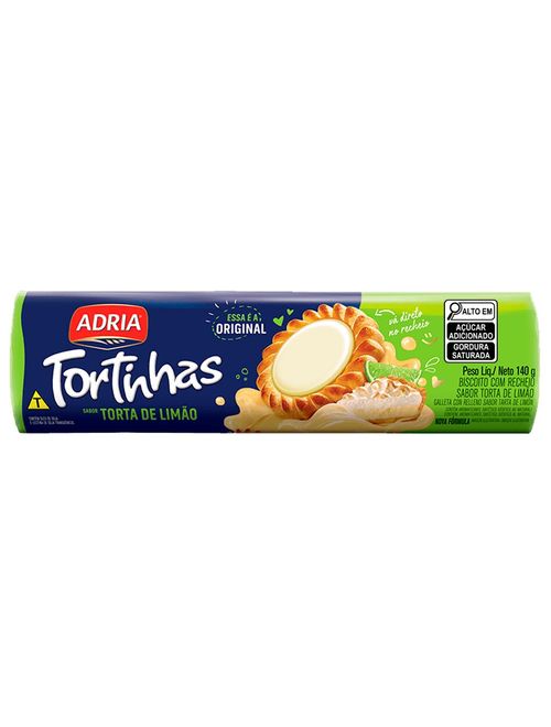 Biscoito Tortinhas Torta de Limão 140g - Adria