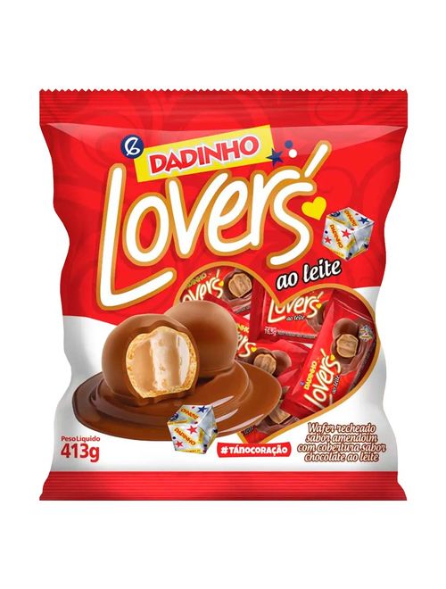 Bombom Recheado Dadinho Lovers 413g - Dizioli