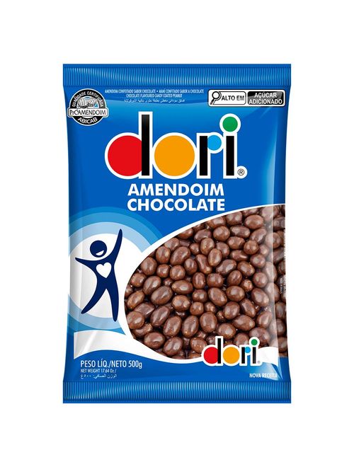 Amendoim Confeitado Chocolate 500g - Dori