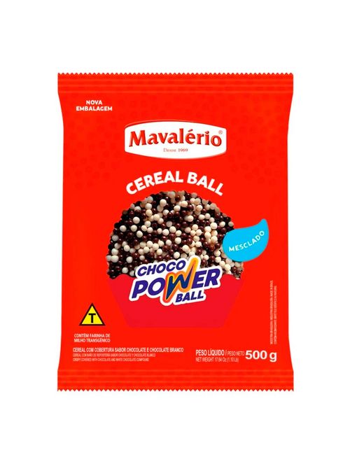 Choco Power Ball Pequeno Mesclado 500g - Mavalério