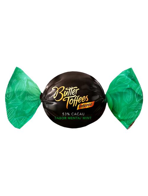 Bala Butter Toffees Intense 53% Cacau Menta 500g - Arcor