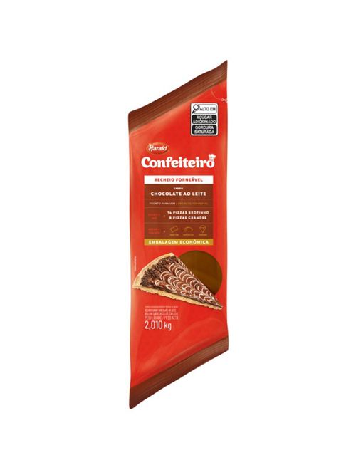 Recheio Forneável Confeiteiro Chocolate Ao Leite 2,01kg - Harald