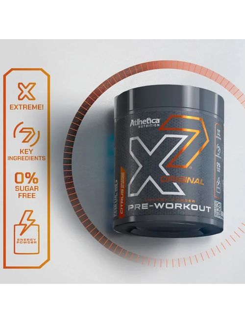Pré Treino X7 Original Citrus 300g - Atlhetica Nutrition