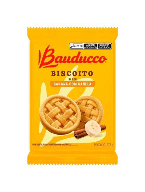 Biscoito Rosquinha Banana com Canela 375g - Bauducco