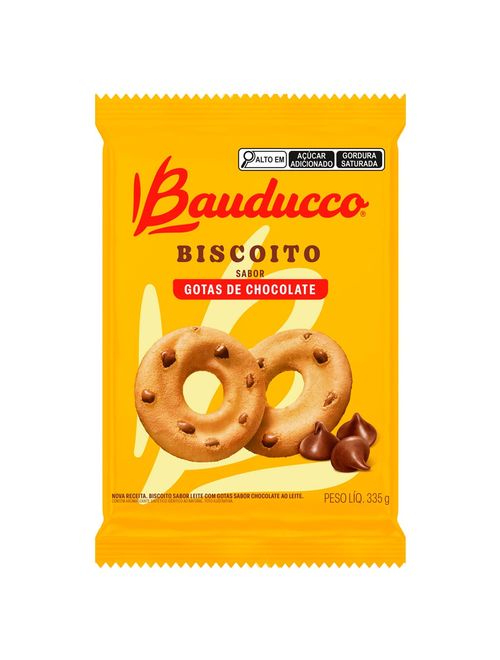Biscoito Rosquinha Leite com Gotas de Chocolate 335g - Bauducco