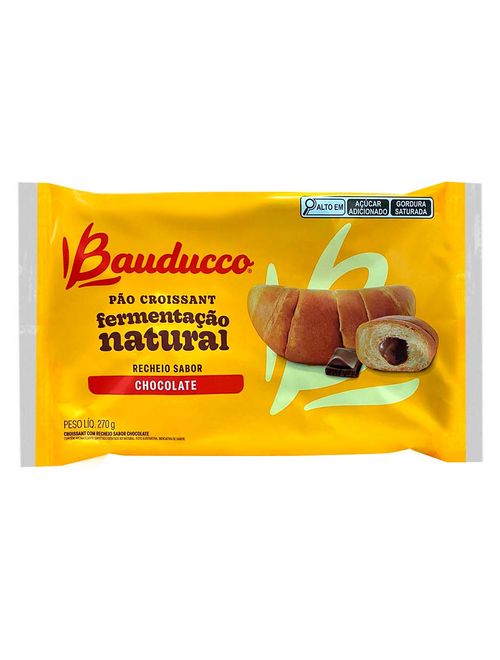 Pão Croissant Recheio Chocolate c/6 - Bauducco