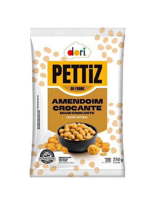 Amendoim Crocante Sabor Natural Pettiz 350g - Dori