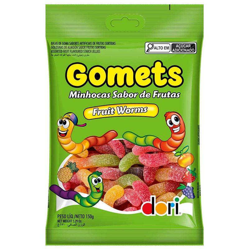 Bala-de-Goma-Gomets-Minhocas-150g---Dori