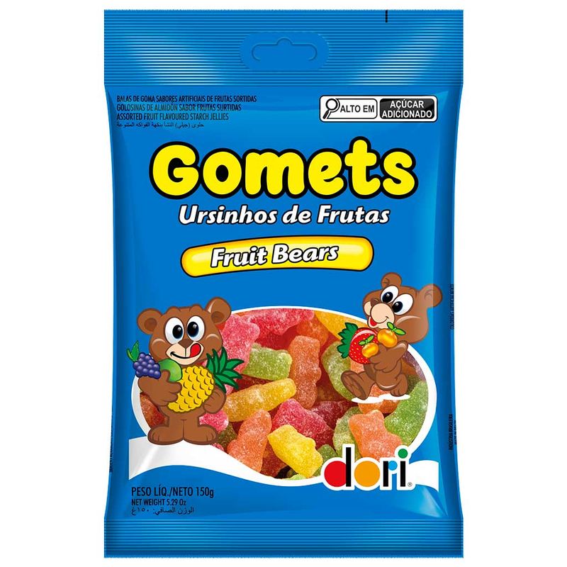 Bala-de-Goma-Gomets-Ursinhos-de-Frutas-150g---Dori