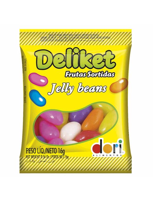 Bala de Goma Jelly Beans Deliket 16g c/24 - Dori