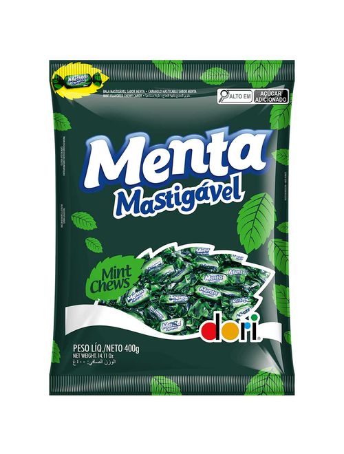 Bala Mastigável Menta 400g - Dori