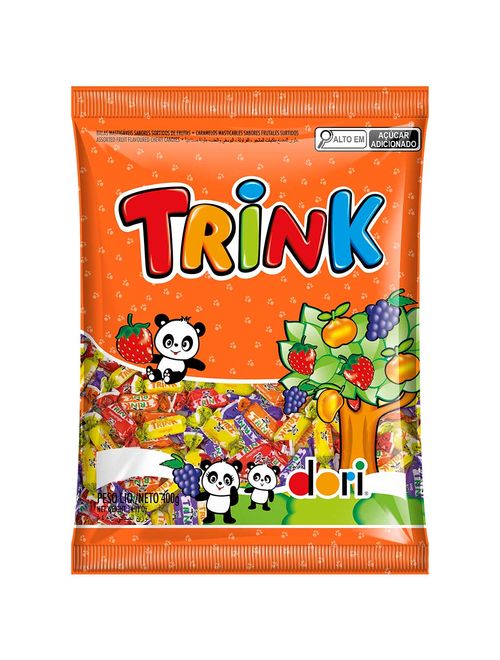 Bala Mastigável Trink Frutas 400g - Dori