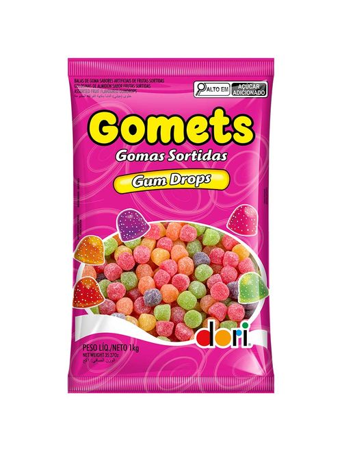 Bala de Goma Gomets 1kg - Dori