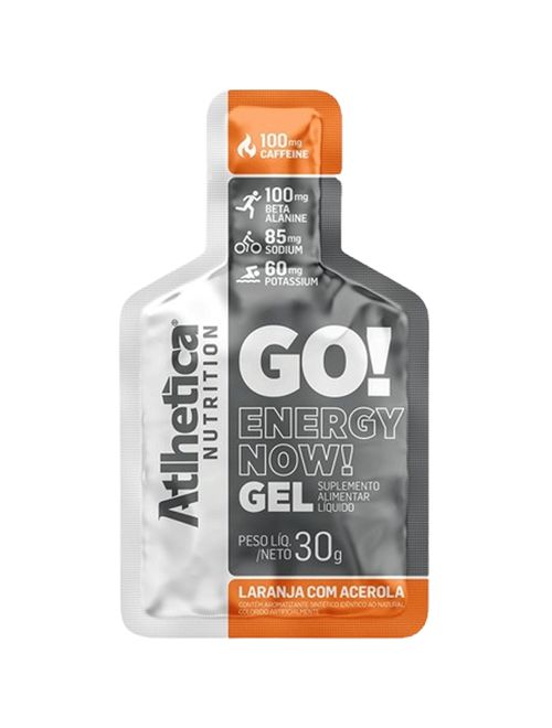 Suplemento Alimentar Go Energy Now Laranja com Acerola 30g - Atlhetica Nutrition