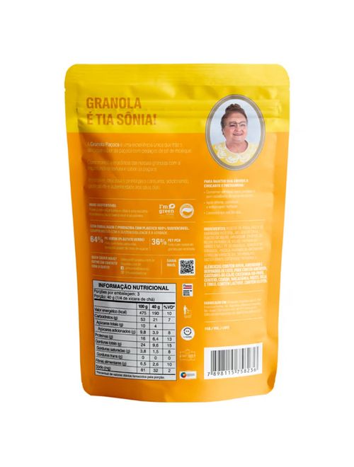 Granola com Paçoca e Pé de Moleque 120g - Tia Sônia