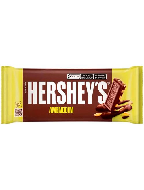 Tablete Chocolate Ao Leite com Amendoim 75g - Hersheys