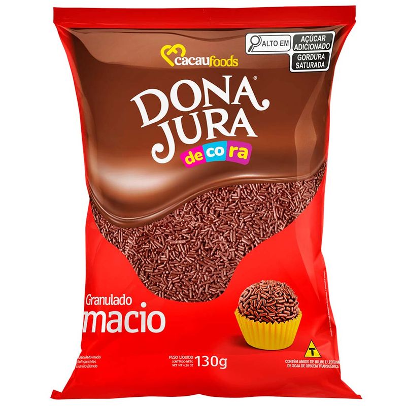 Granulado-Chocolate-Macio-Dona-Jura-130g---Cacau-Foods