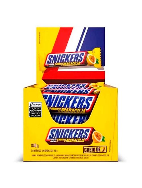 Chocolate Snickers Mousse de Maracujá 42g c/20 - Mars