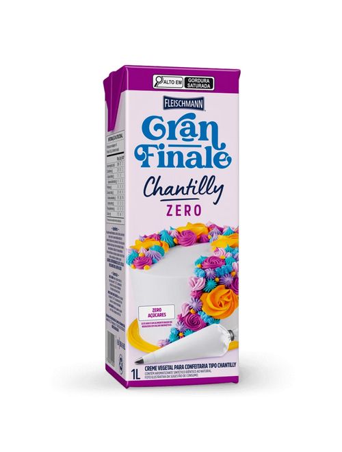 Chantilly Zero Açúcar Gran Finale 1L - Fleischmann
