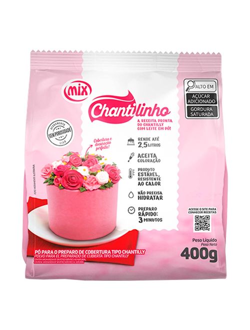 Chantilly Em Pó Chantilinho 400g - Mix