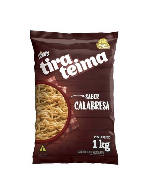 Salgadinho Tira Teima Sabor Calabresa 1kg - Lobits
