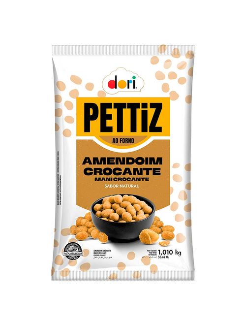 Amendoim Crocante Sabor Natural Pettiz 1,01kg - Dori