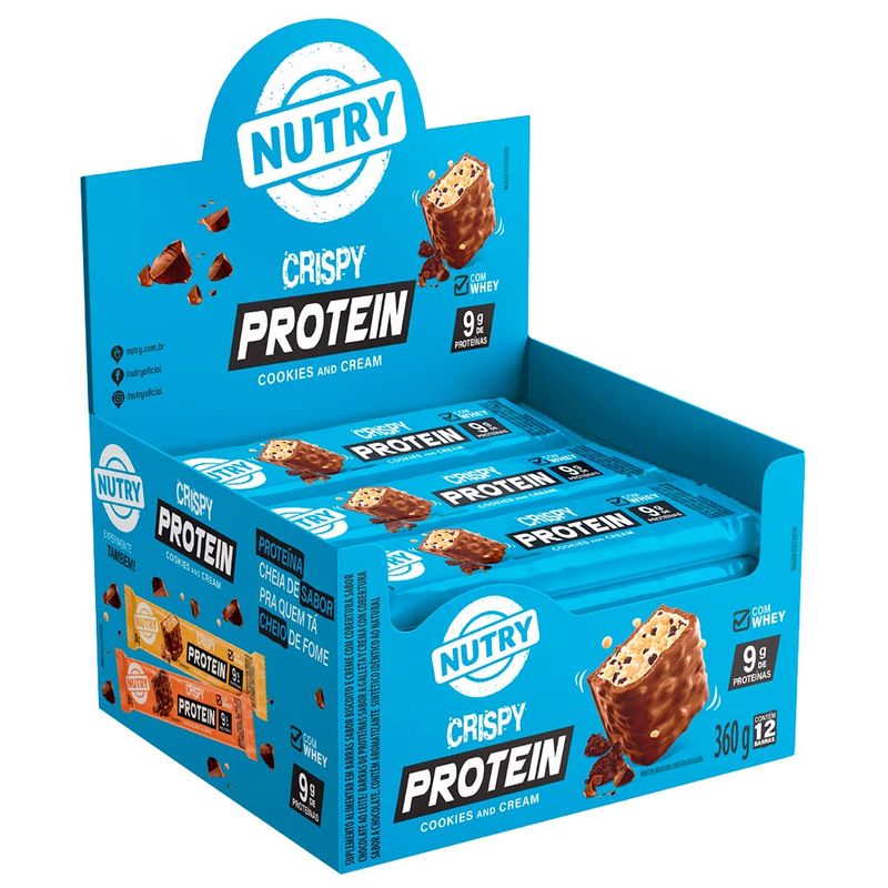 Barra-Crispy-Protein-Nutry-Cookies-And-Cream-c-12---Nutrimental